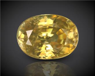 Yellow Zircon Natural Certified  6.01 CTS. ( 91932 )